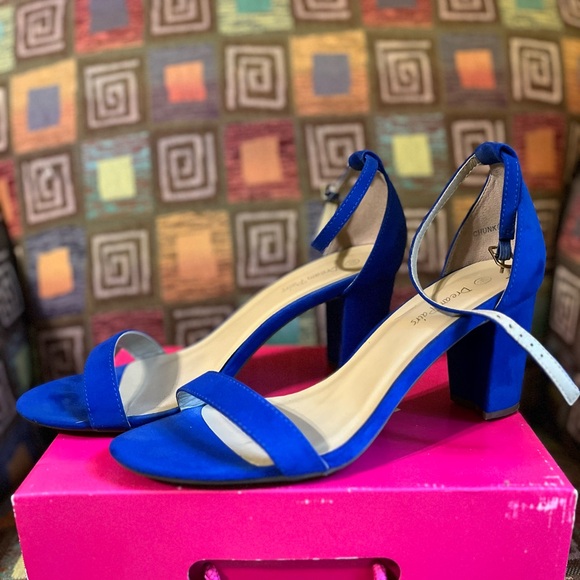 DREAM PAIRS Women's Chunk Low Heel Pump Sandals - Picture 1 of 5